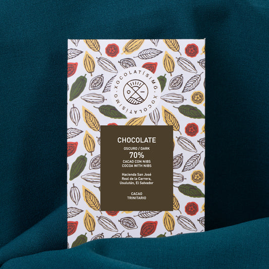 70% cocoa with cocoa nibs, La Carrera, El Salvador